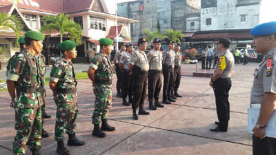 Kapolres Inhil Pimpin Apel Pengecekan Pasukan Pengamanan Kampanye Pilgubri